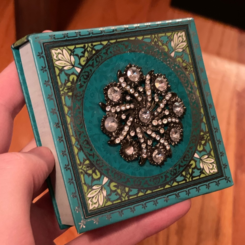 Small Rhinestone Teal Notepad - Picture 2 of 16